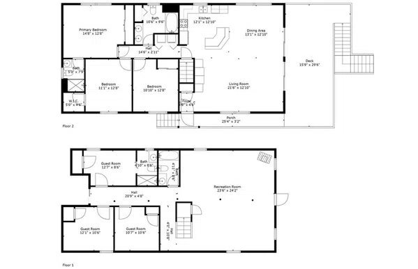 Lakefront 6BR Home w/Dock | Year Round